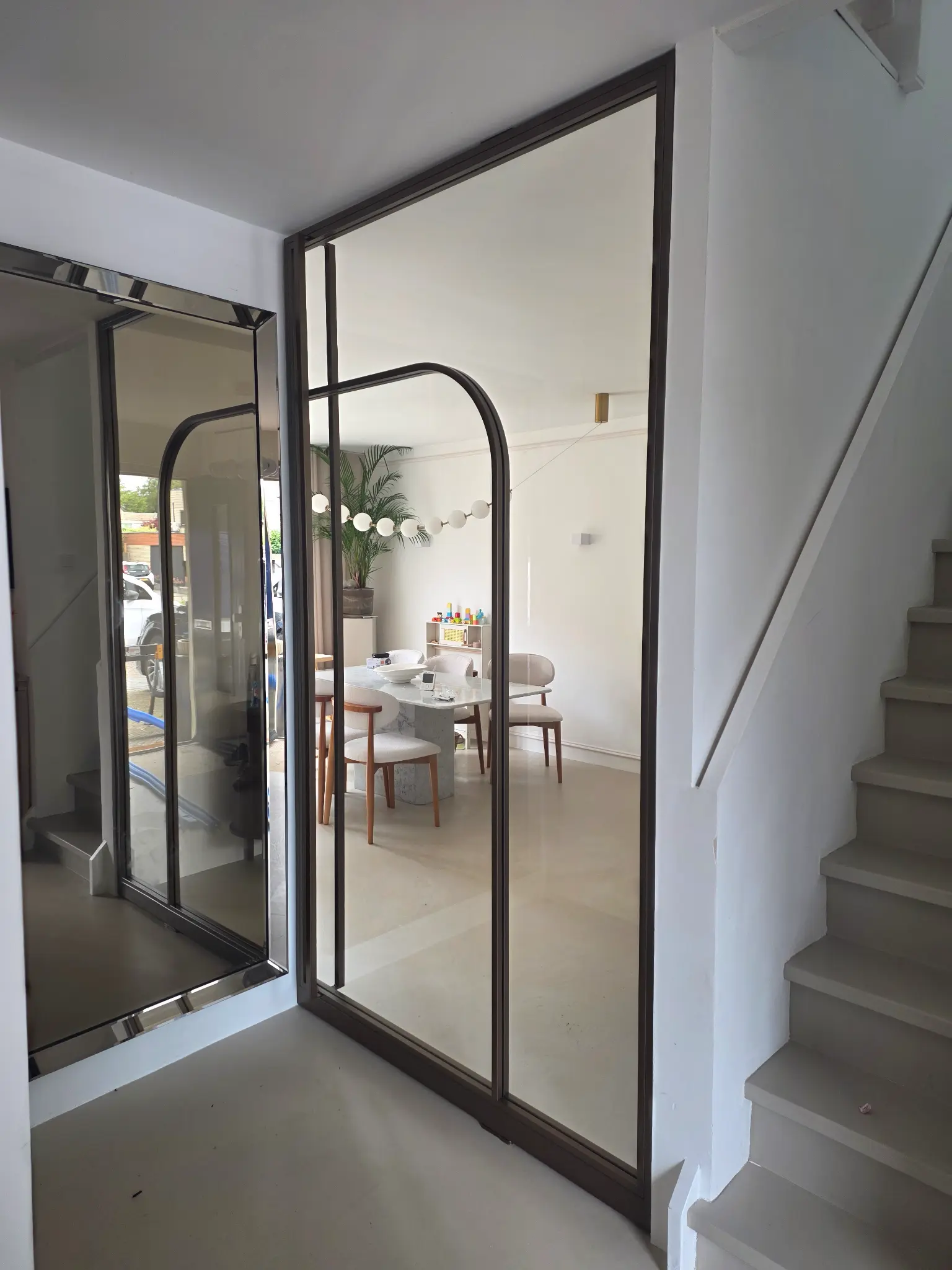 Stalen taatsdeur in Noble Bronze met helder glas – Oud-Beijerland — projectfoto 2