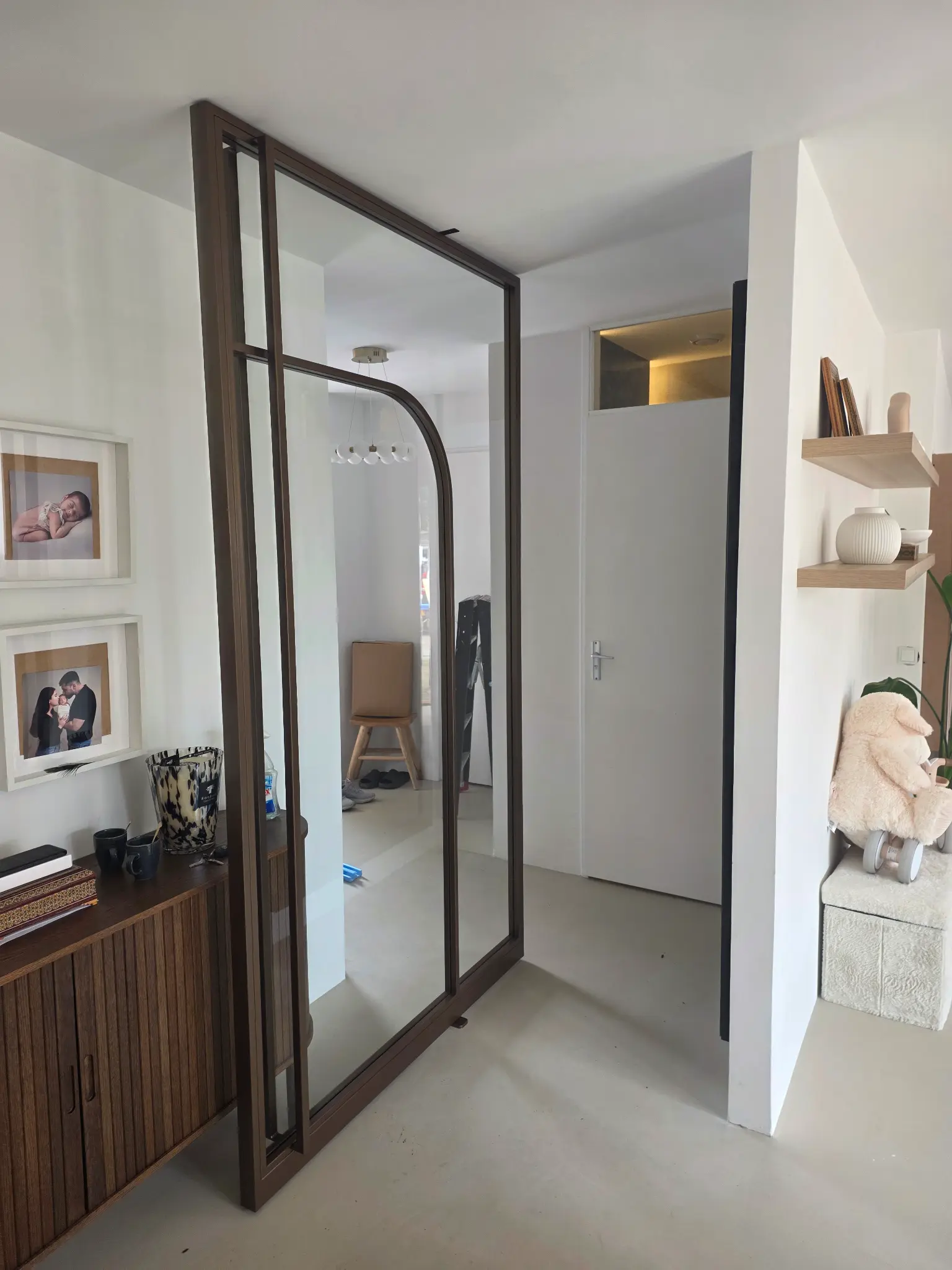 Stalen taatsdeur in Noble Bronze met helder glas – Oud-Beijerland — projectfoto 3